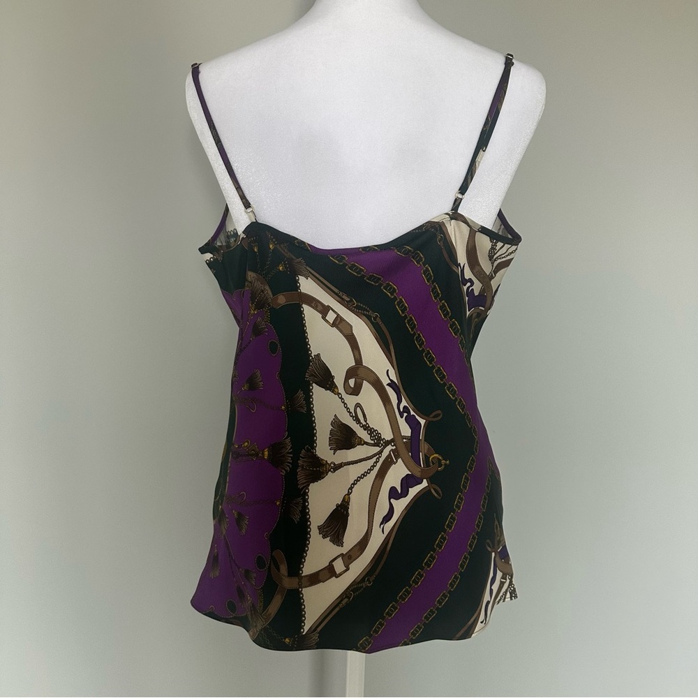NWT Veronica Beard Sola Silk Camisole Top.  Unique and Beautiful. Size 8. - Picture 4 of 12